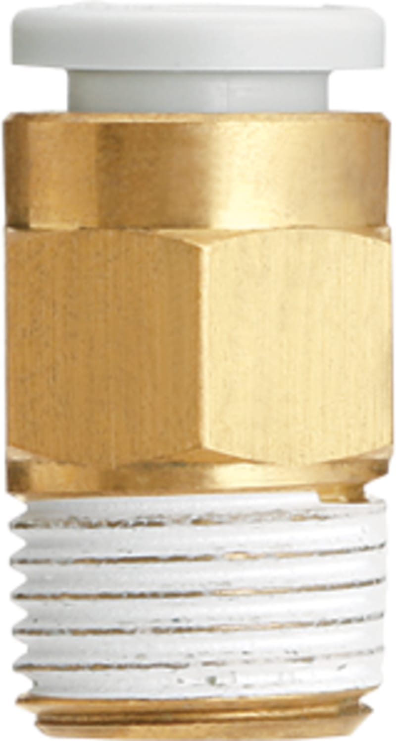 MALE Connector TUBE 10mm G1/4" Brass+enp (KQ2H10-G02N)