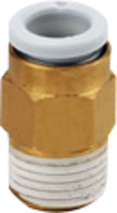 MALE Connector TUBE 6mm RC1/4" Brass+enp