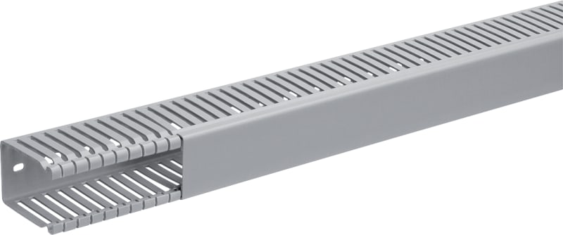 Hager Systemer Slotted panel trunking made of PVC BA6 60X60MM stone grey BA66006007030B