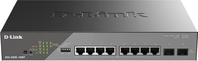 Switch 8X Gigabit POE+, 2X 1G SFP