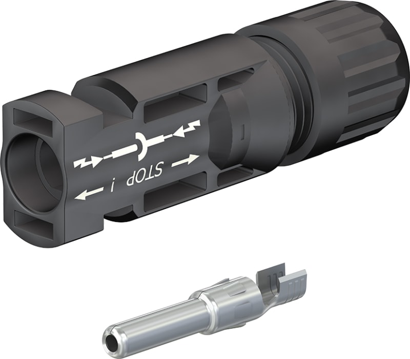 Original Staubli MC4 connector, male (PV-KST4/6I-UR)