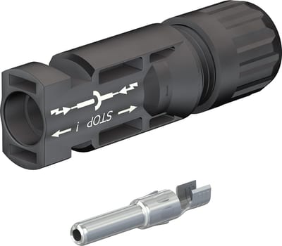 Original Staubli MC4 connector, male (PV-KST4/6I-UR)