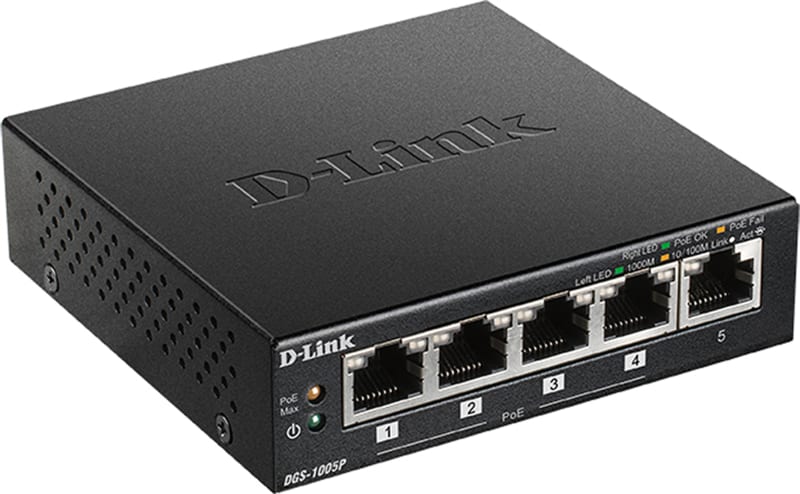 Switch 5X Gigabit - 4X Poe+ DGS-1005P (DGS-1005P/E)