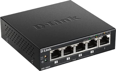 Switch 5X Gigabit - 4X Poe+ DGS-1005P