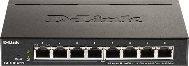 Switch 8 X Gigabit POE DGS-1100-08P (DGS-1100-08PV2/E)