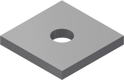 Øglænd System S-UNO Square Washer, Stainless Steel
