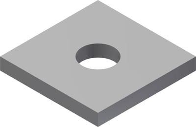 Øglænd System S-UNO Square Washer, Stainless Steel