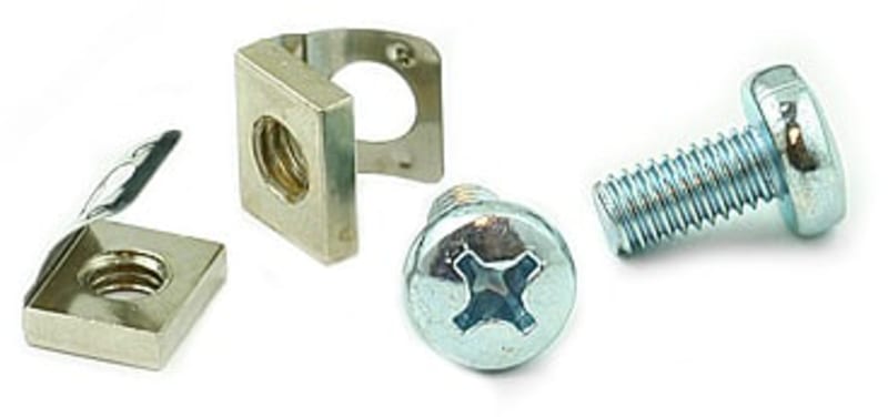 Foss FR777 Rack Cage-Nut and Screw Set M6, Pack of 100 (FR777)