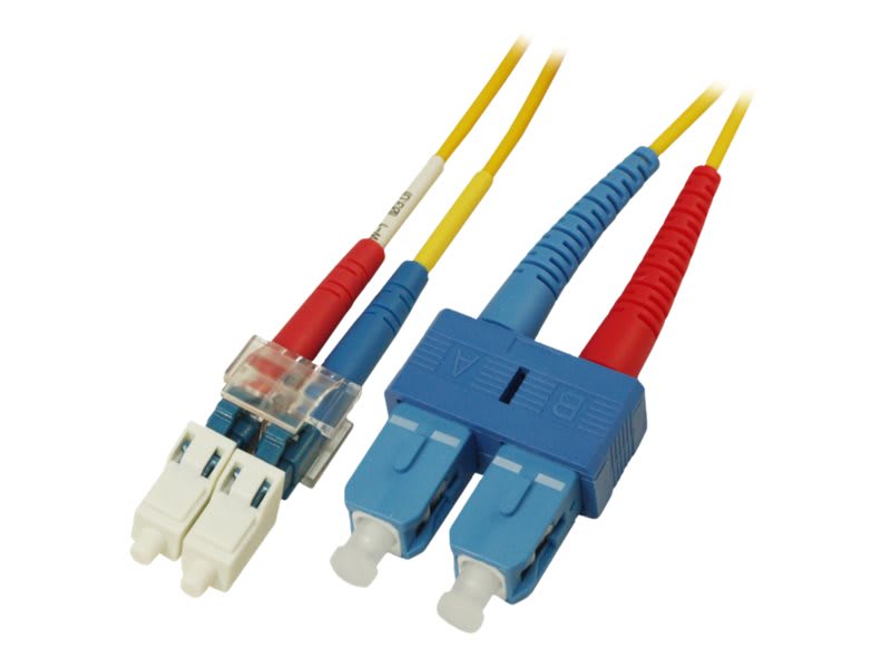 Fibre Cord LC/UPC-SC/UPC Duplex 1 M (P-SM9-D2Y-LCU-SCU-01)
