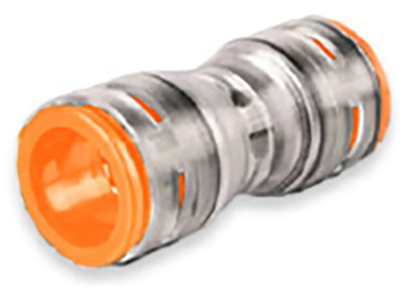 12mm Samlecoupling CLEAR/Orange WITH Clips (28-PFTC012 Nc)