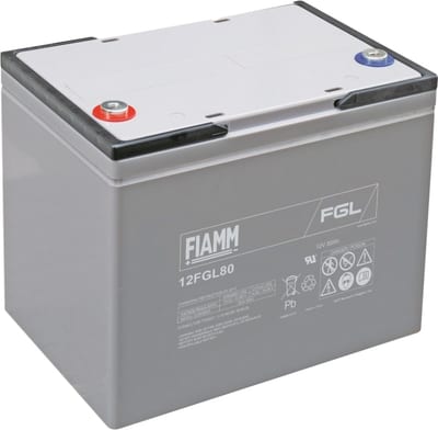 10 years FIAMM. LEAD-CORDLESS. 12V/80AH.