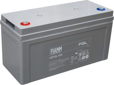 10 years FIAMM. LEAD-CORDLESS. 12V/120AH.