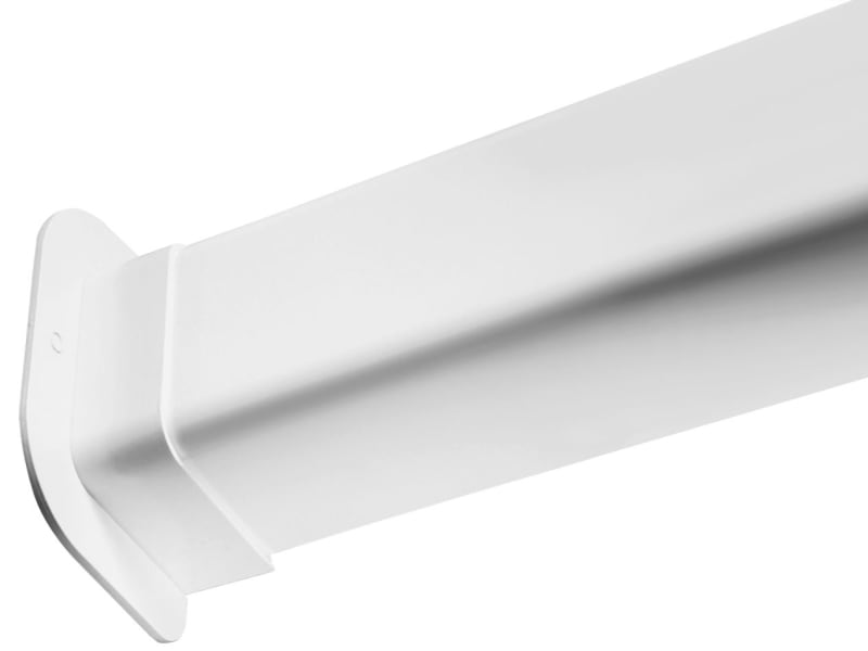 Luftexpressen Duct Wall Connector, Straight, White (1806002)