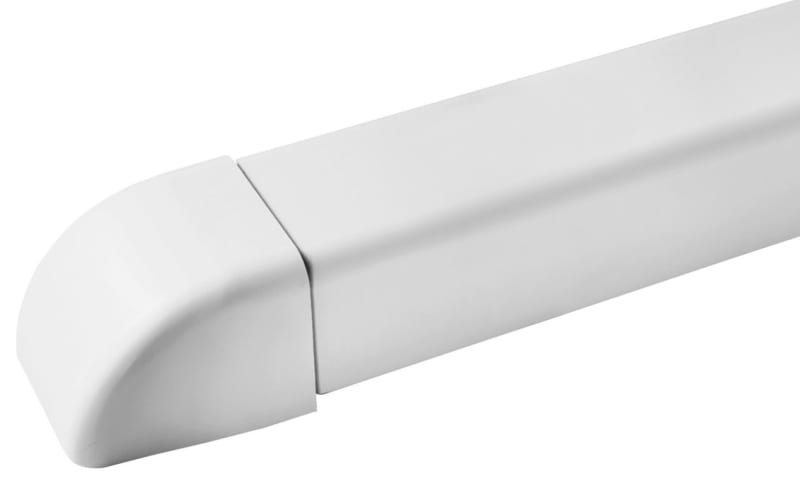 Luftexpressen Duct Wall Connector, Model 2, 90°, without Flange, White (1806005)