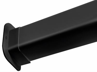 Luftexpressen Duct Wall Connector, Straight, Black