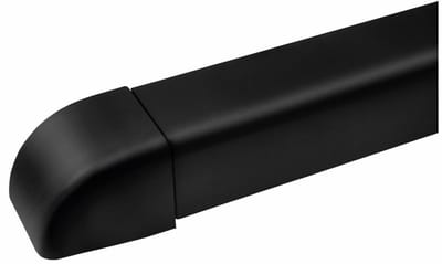 Luftexpressen Duct Wall Connector, Model 2, 90°, without Flange, Black
