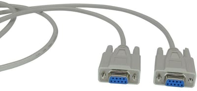 Seriell cable D-SUB 9-Pins female,1.8M Grey