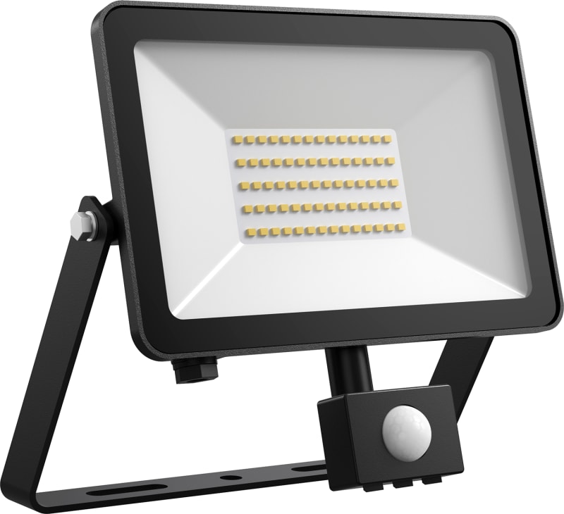FOX Floodlight 50W/740 5925LM Black PIR (FOX16-050.4K-PIR)