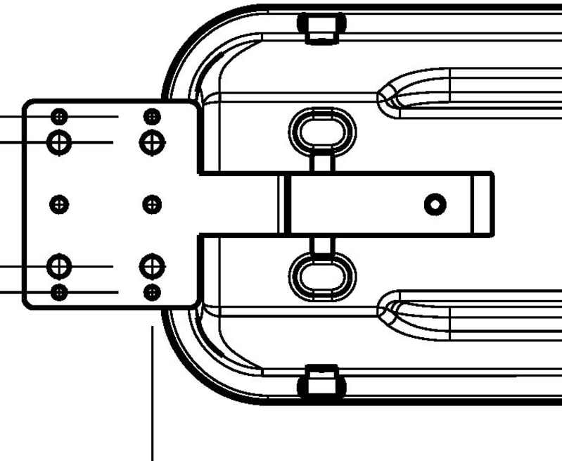 RINO Ceiling Bracket Set NV, AISI 316L (SL422732)