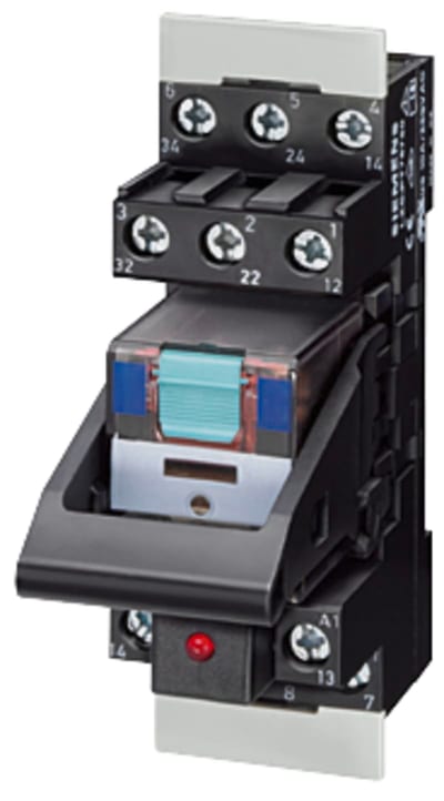 Siemens LZS:PT5A5L24 relay 4CO 6A 24VDC with socket