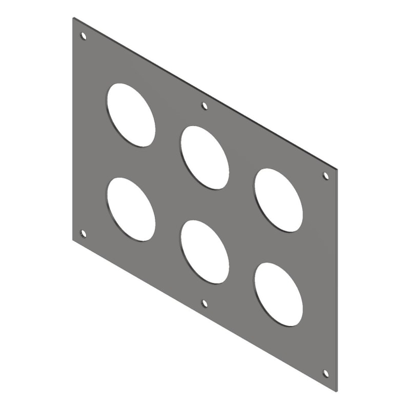 Internal Cable Entry Plate 6 hole (KBI-2B)
