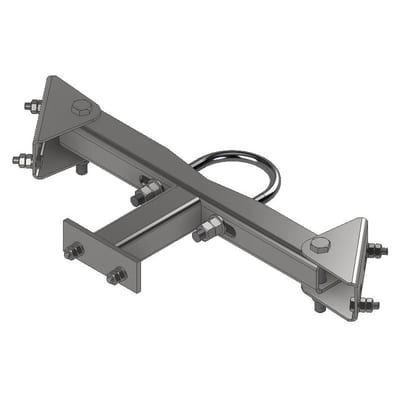 Bracket for pipe/antenna, rotatable