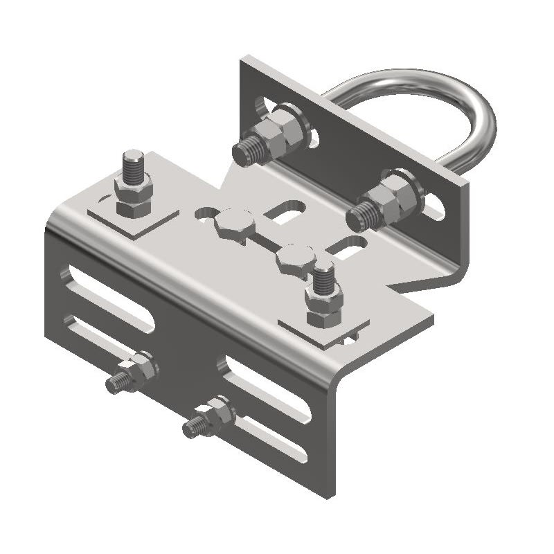 Bracket for Angled Pole Cheek Ø40-60 mm Oversize Antenna (D187XH)
