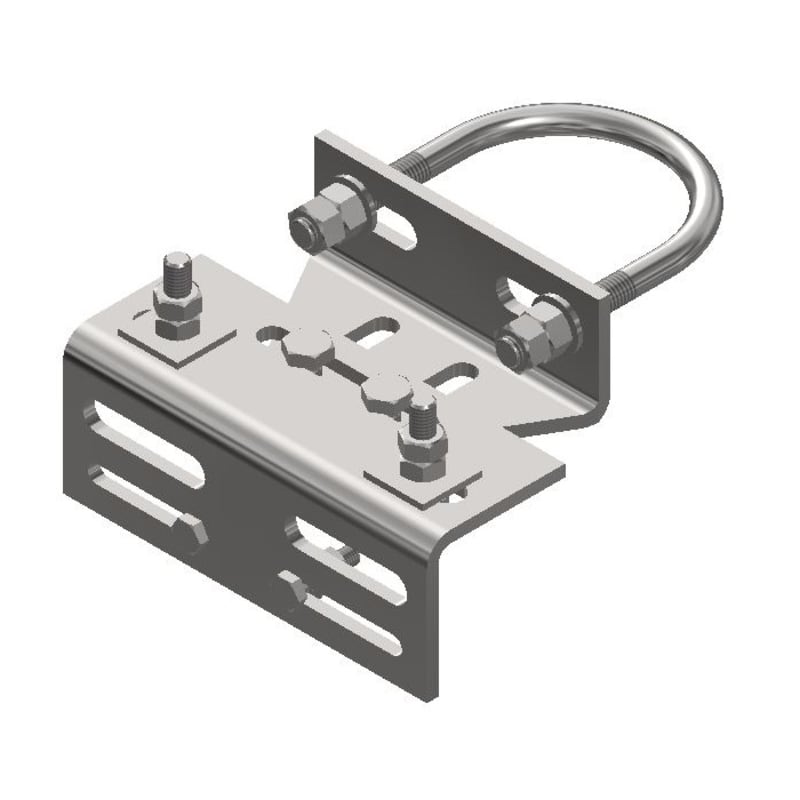 Wall Bracket for Angled Stringer Ø65-90 mm, Large Antenna (D188XH)