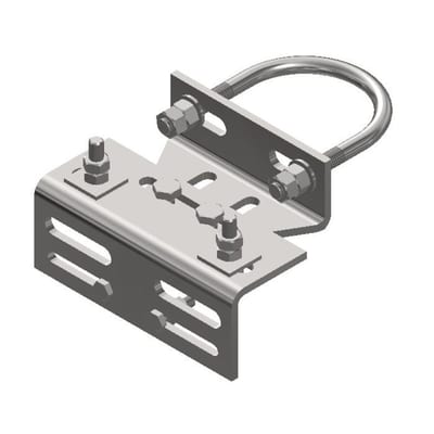 Wall Bracket for Angled Stringer Ø65-90 mm, Large Antenna