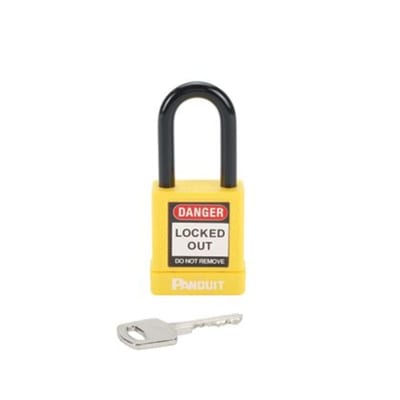 Yellow Plastic Body Padlock
