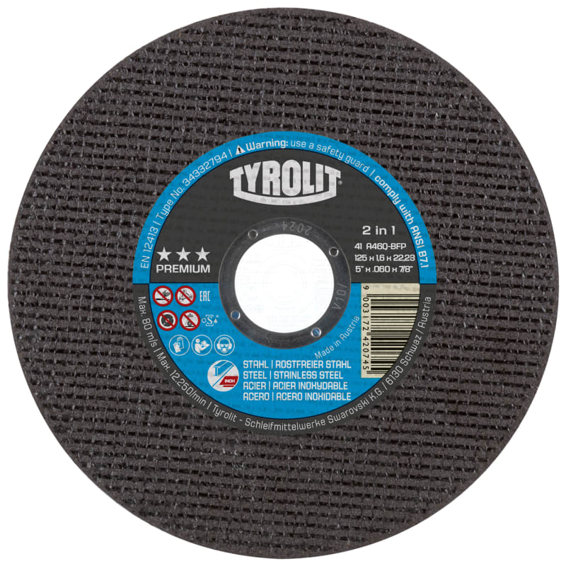 STRAIGHT Cutting Disc Armoured 125X1,6X22,23 (34332794)