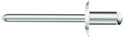 Bralo Blind Rivet Ø4.0x12 mm Aluminium, Grip 6.5-8.5 mm, 250 pcs