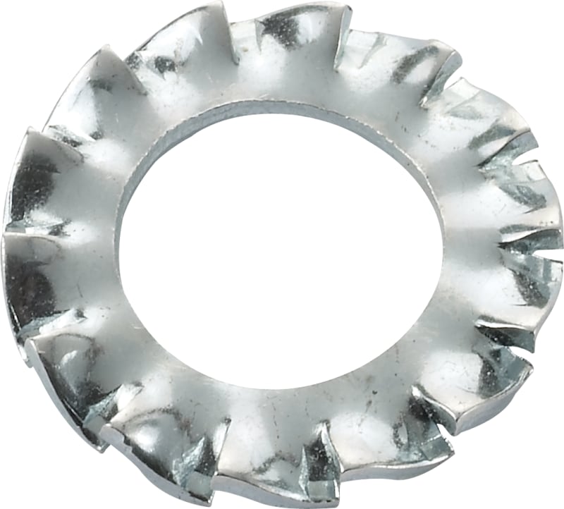 Dresselhaus DIN 6798 AZ External-Tooth Lock Washer M12 Zinc Plated