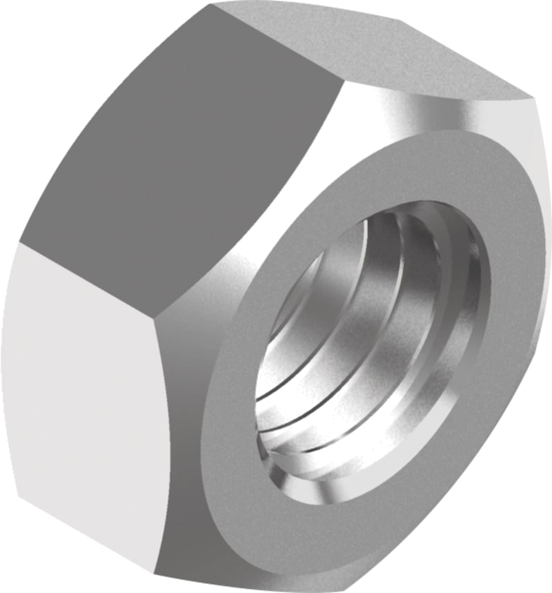Hex Nut M4, Stainless Steel A2, DIN 934 / ISO 4032 (934-2-4)