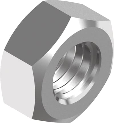 Hex Nut M4, Stainless Steel A2, DIN 934 / ISO 4032