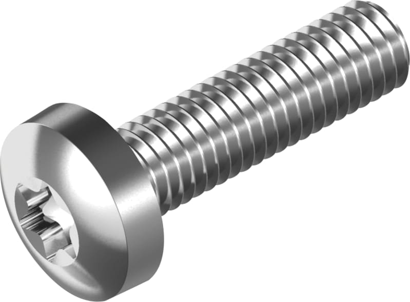 Wasi 14583-4-3x10 Pan-Head Machine Screw M3x10, A4 Stainless, Torx TX10