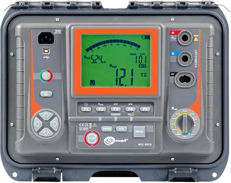 Elit 1060025 ELIT MIC-5010 High-Voltage Insulation Tester 200 mA