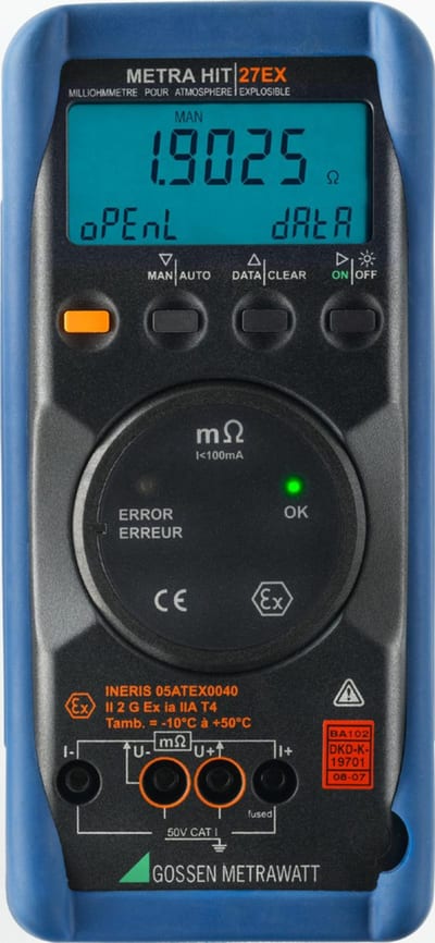 Elit MetraHit 27EX Ex-Rated Milliohmmeter Multimeter