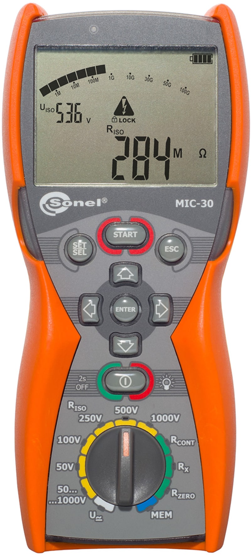 Elit MIC-30 Insulation Tester with Memory and PC Software 50-1000 V