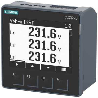 Siemens PAC 3220 power analyser