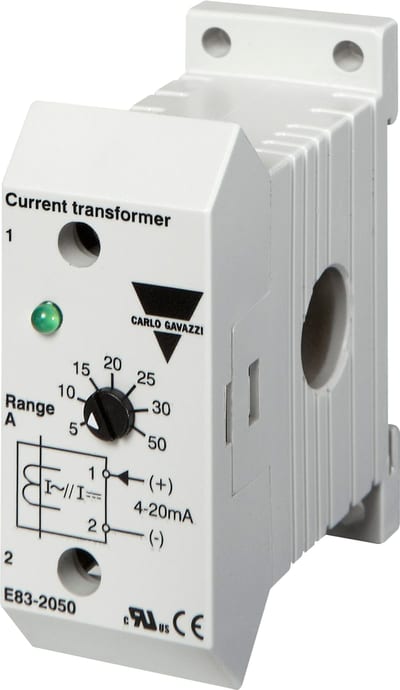 Carlo Gavazzi E83-2050 AC Current Transducer, 50 A, 4-20 mA