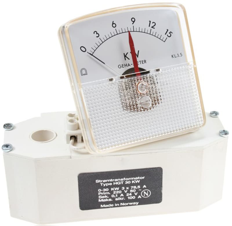Elit Three-Phase Kitchen Wattmeter 0-25 kW (8001890)