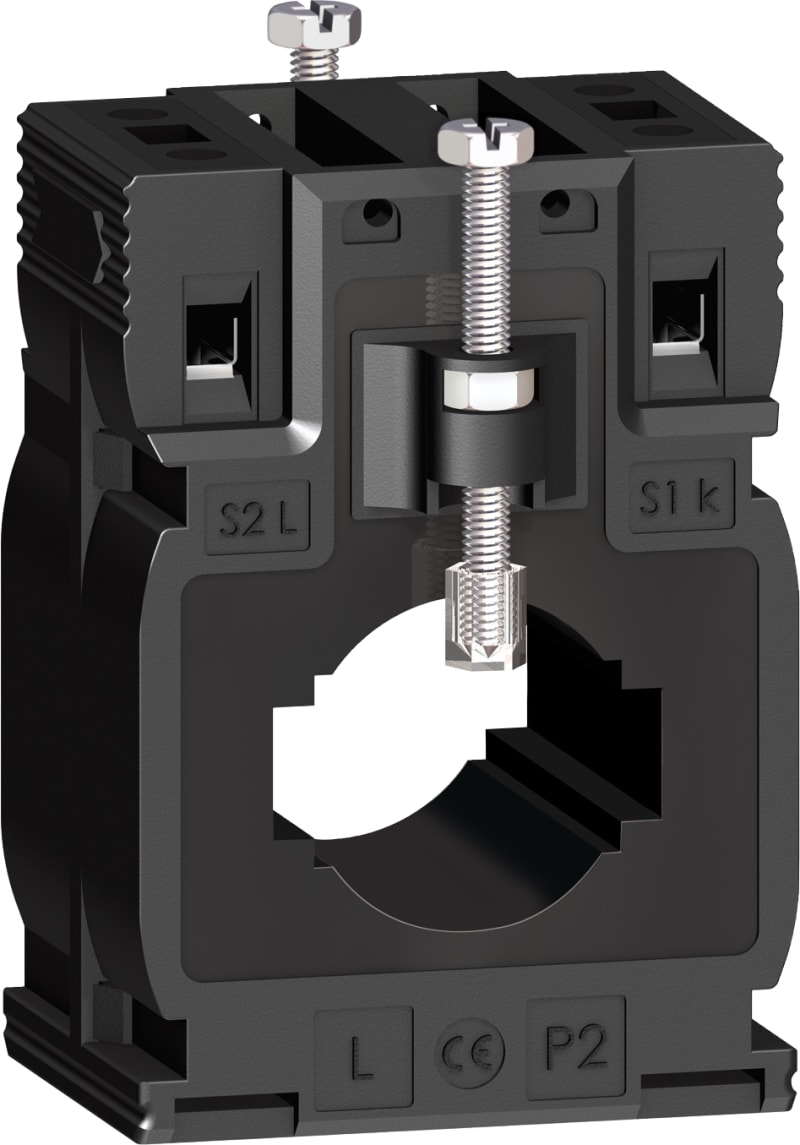 Schneider Electric current transformer tropicalised DIN mount 400 5 cables d. 27 - bars 10X32 15X25 METSECT5MA040