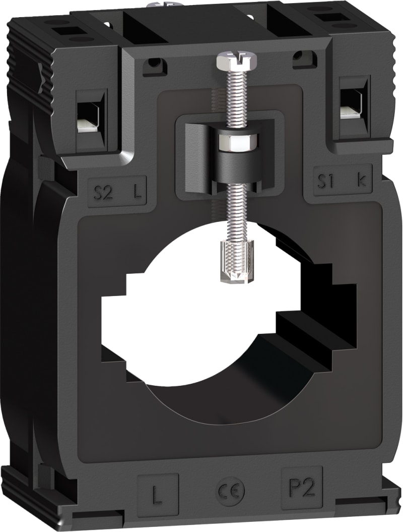 Schneider Electric current transformer tropicalised DIN mount 600 5 cables d. 40 - bars 12X50 20X40 METSECT5MD060