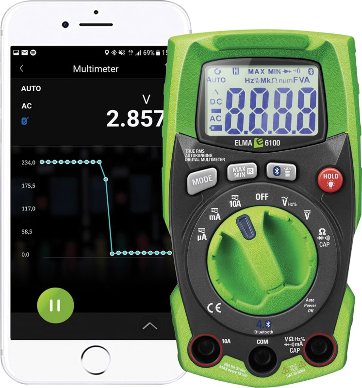 Elma 6100EVSE Multimeter with CP EVSE (Multimeter Elma 6100EVSE)
