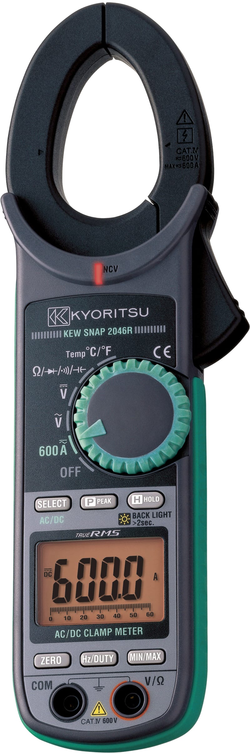 Kyoritsu 2046R True RMS AC/DC Clamp Meter CAT IV (8022616)