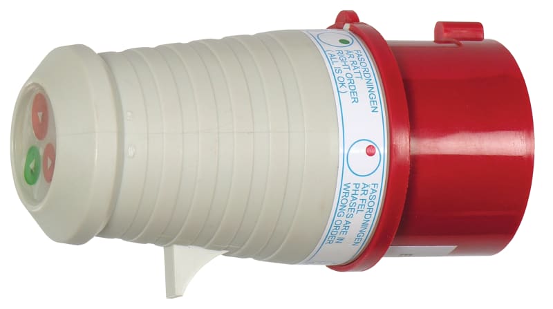 Elma Instruments PRT516 3-Phase Rotation Tester with 16 A CEE Socket