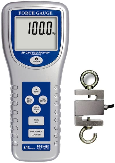 Elma FG-6100SD 100 kg push/pull force gauge