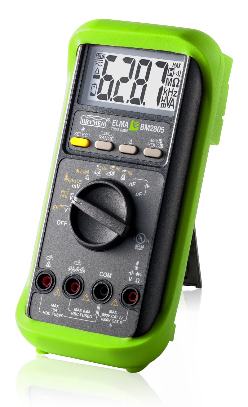 Elma BM2805 Multimeter, sand RMS (5706445410453)