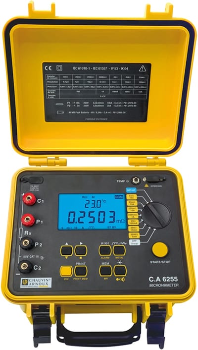 Chauvin Arnoux CA 6255 Micro-ohmmeter, 10 A Test Current